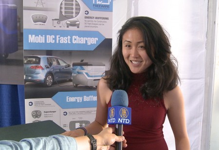  Serena Xu speaks to report about mobile EV charging with FreeWire